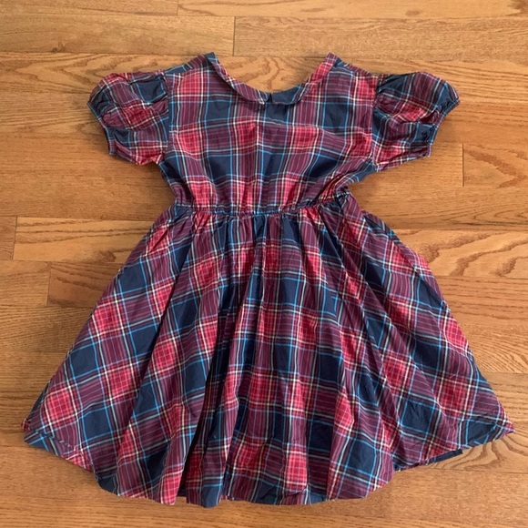 Tea Collection | Tartan Plaid Dress Festive Christmas Holiday Youth Size 14 - Picture 10 of 13